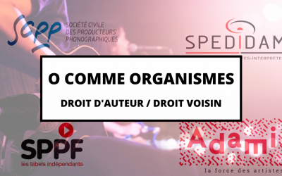 O COMME ORGANISMES – Droit d’auteur & Droit voisin