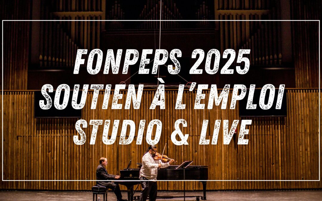 FONPEPS 2025 : découvrez les aides ADEP (studio) et APAJ (live petite jauge) pour financer vos projets musicaux